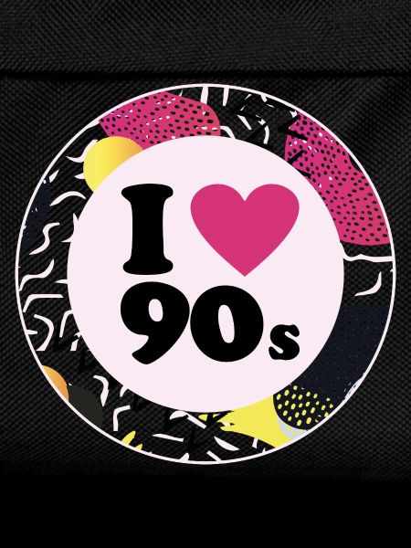I ♥ 90s – Nostalgisches Retro-Design