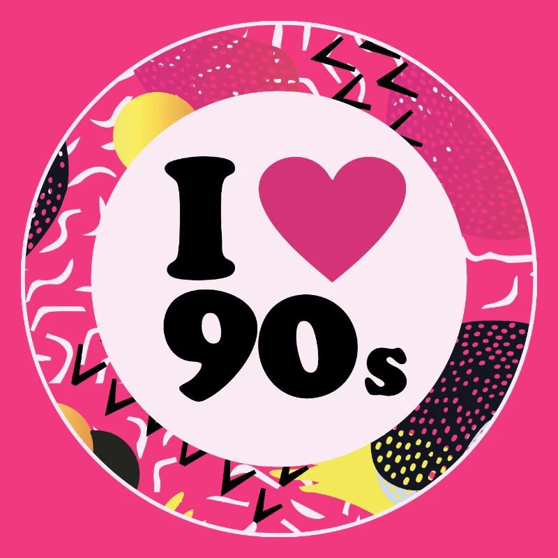 I ♥ 90s – Design rétro nostalgique