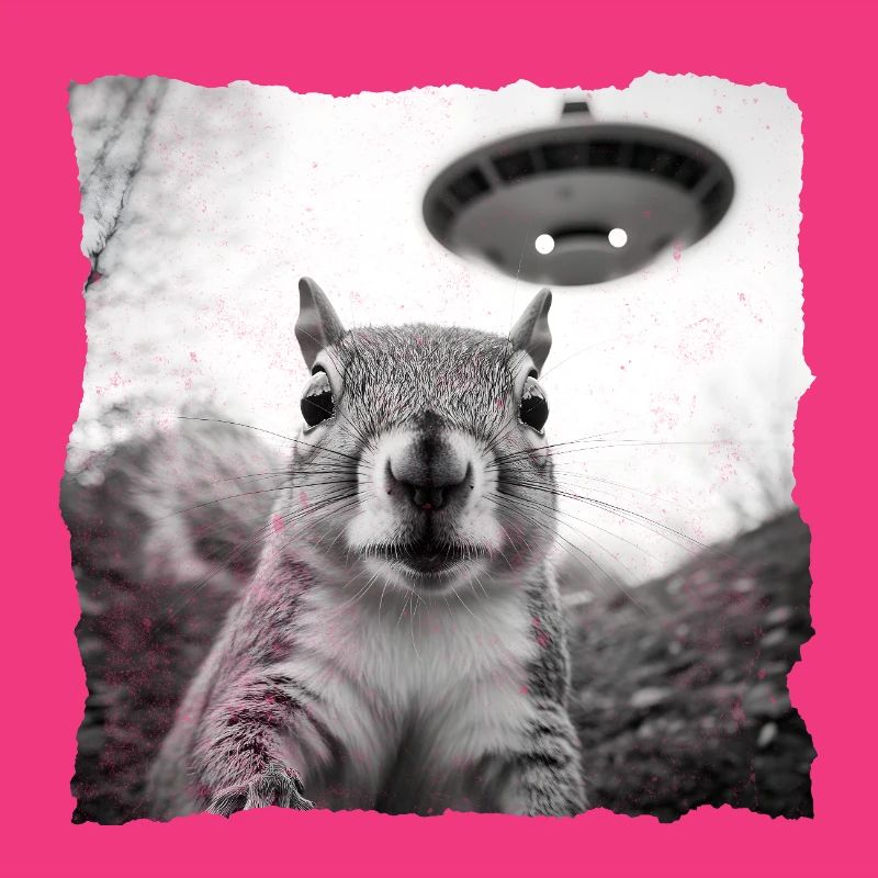 Alien Eichhörnchen Begegnung – Lustiges Sci-Fi