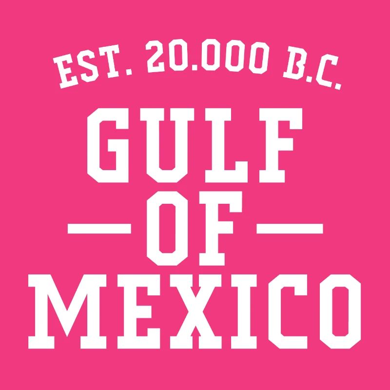 Golfe du Mexique (lettres blanches)