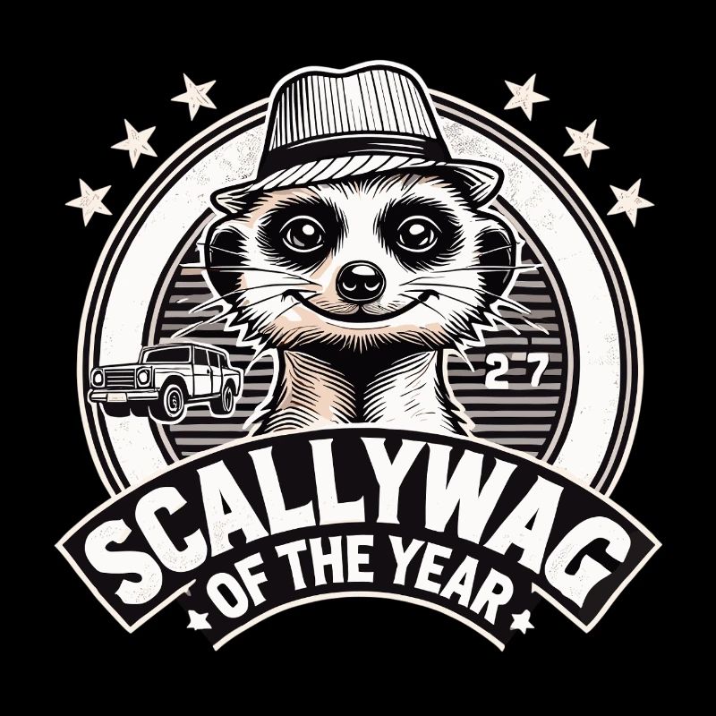 Scallywag de l’année Suricate Cadeau drôle