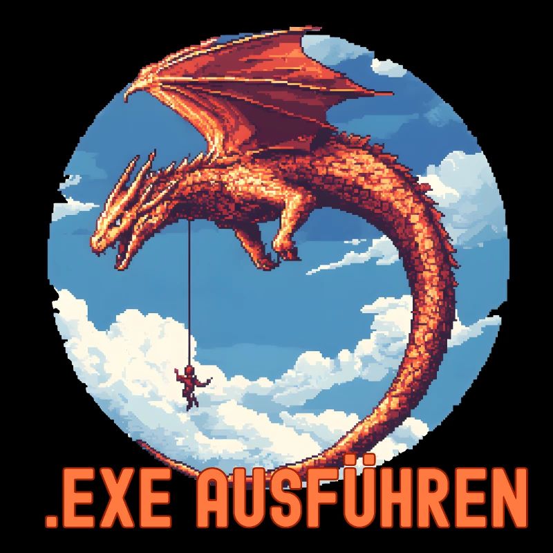 EXE AUSFÜHREN Drachen Admin IT Informatik Lustig
