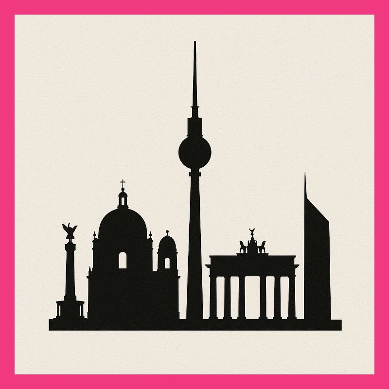 Berliner Skyline Silhouette