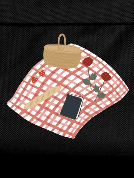 Rustic Picnic Scene Illustration