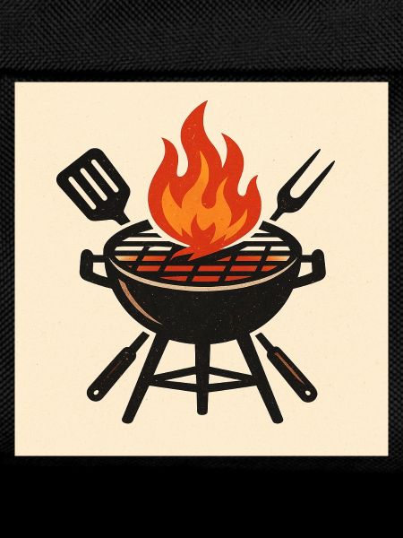 Fiery barbecue evening
