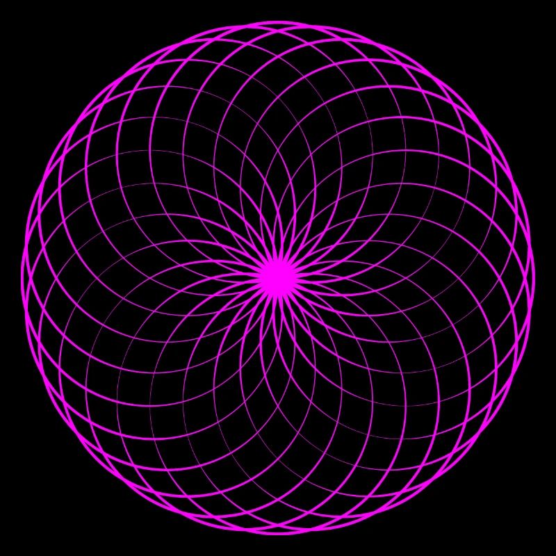 Neonspirale Netz Torus