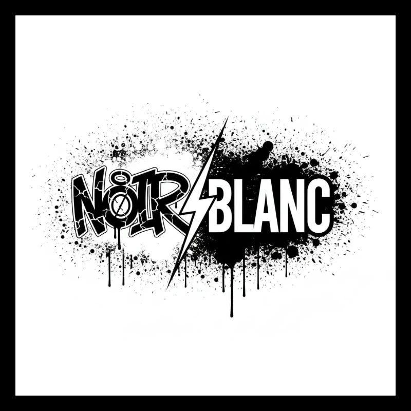 North White Graffiti Flash