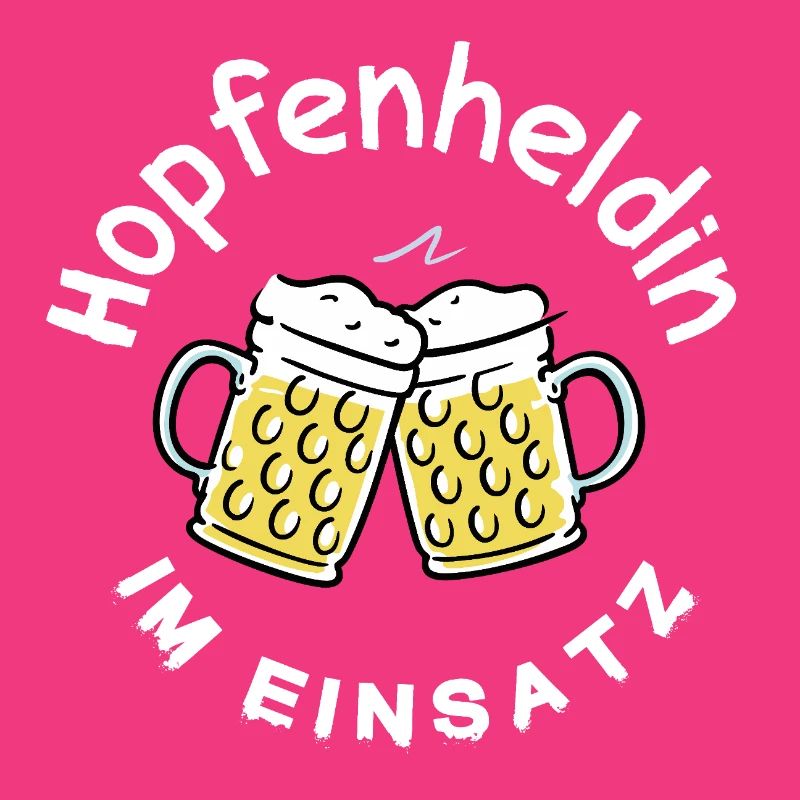Hopfenheldin im Einsatz Kellnerin Barfrau Bier