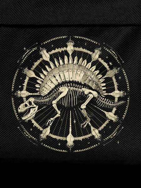 Stegosaurus Skelett – Kosmisches Boho Fossil