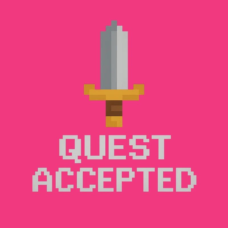Quest Accepted Pixel Sword
