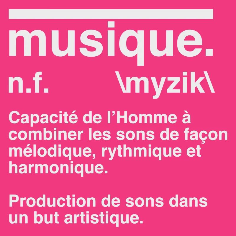 Musikdefinitions-Wörterbuchstil