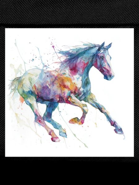 Lebendiges Aquarellpferd