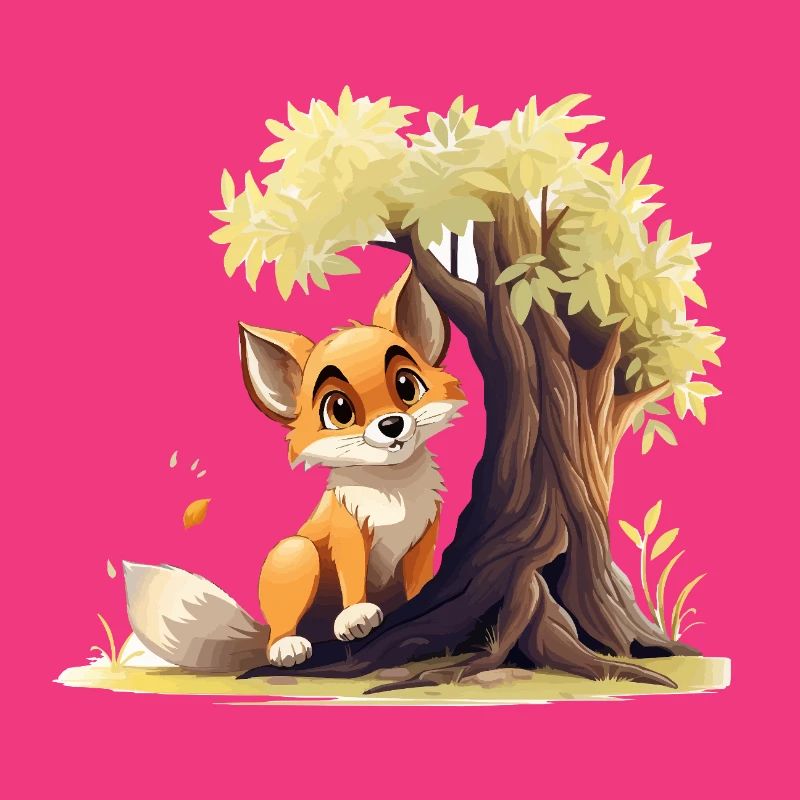 Waldfuchs am goldenen Baum