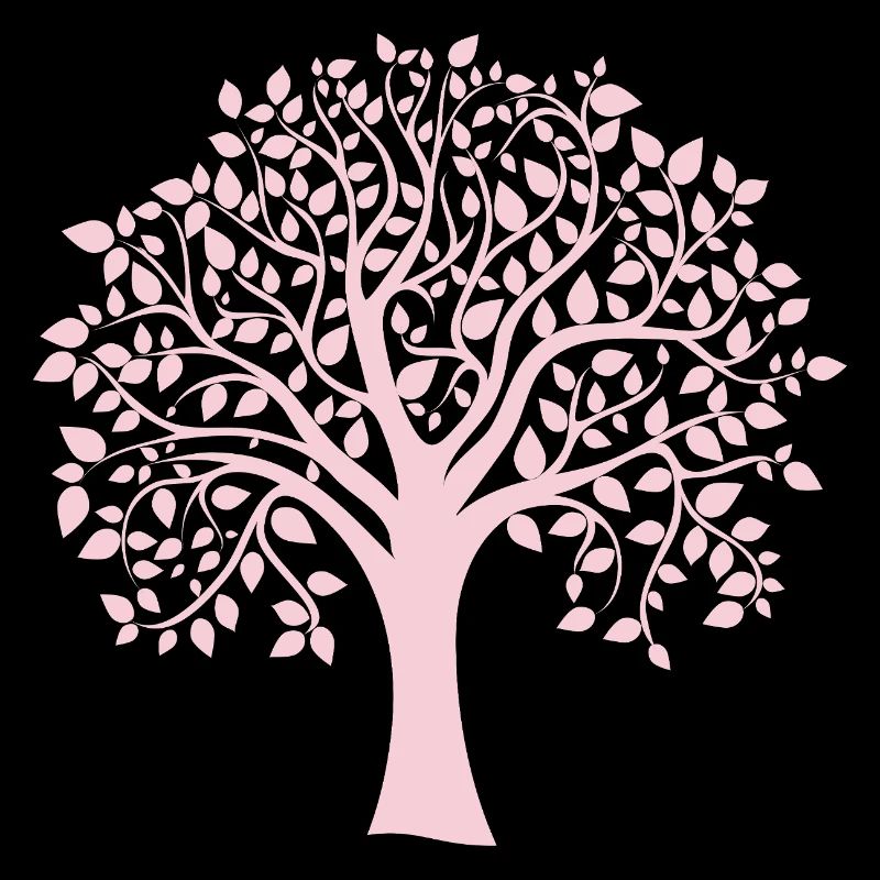 Silhouette icône Arbre Jumbo rose imprimé