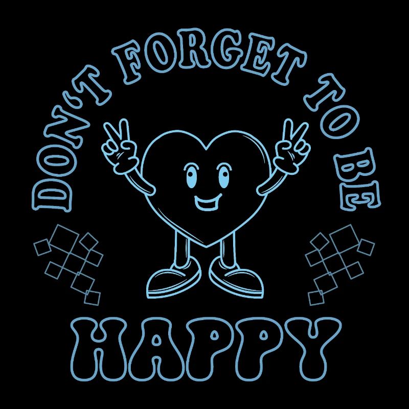 Don't Forget to Be Happy – Vintage Heart Design
