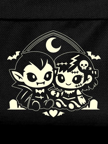 Nocturnal adorable vampire duo