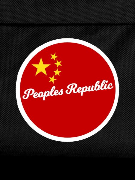 Red Circle China with Stars