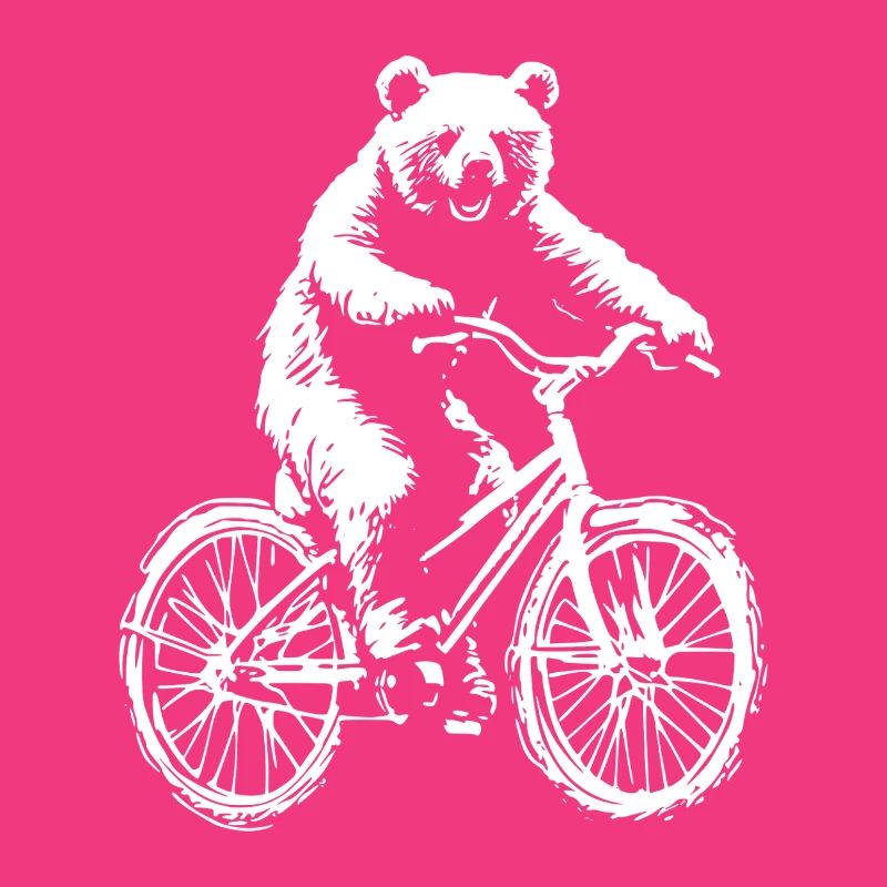 Funny Bicycle Bear