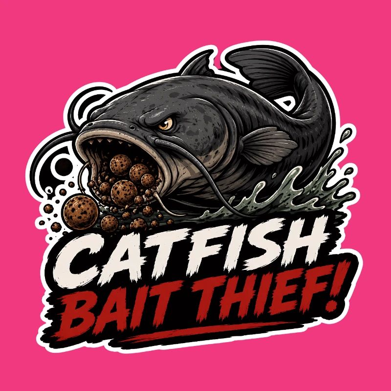 Conception de la pêche à la carpe voleur avec appât à poisson-chat