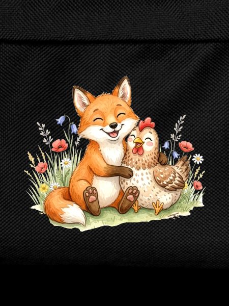 Fuchs und Huhn Freunde