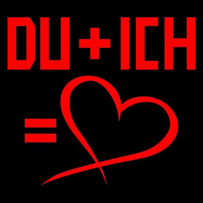 Du plus Ich gleich Herz Liebe Romantisch