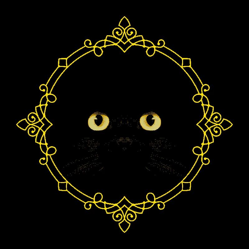 Badge Chat Noir - Pixel Art