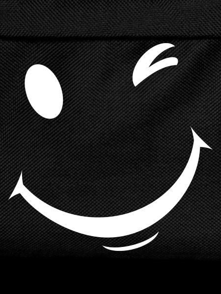 White wink expression