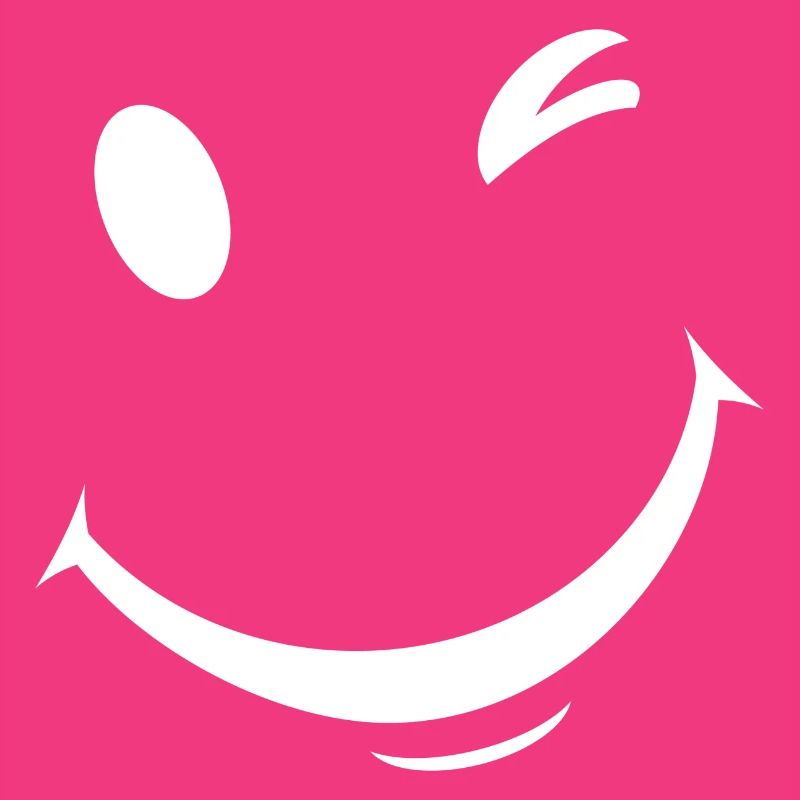 White wink expression