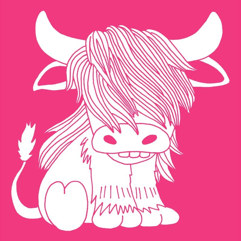 White long-haired cow