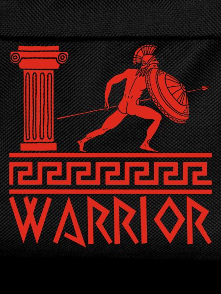 Red Ancient Greek Warrior