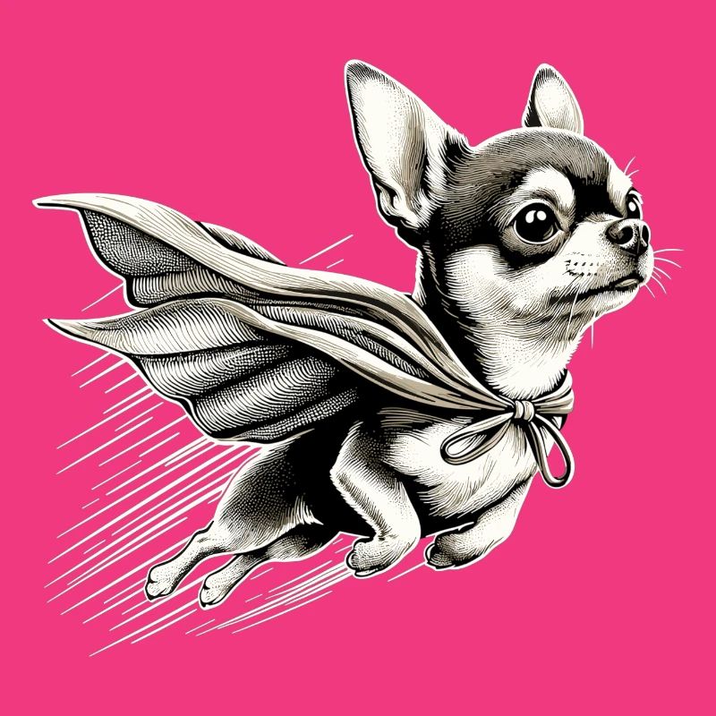 Super Hund Chihuahua Held Cape Chi Chis Geschenk