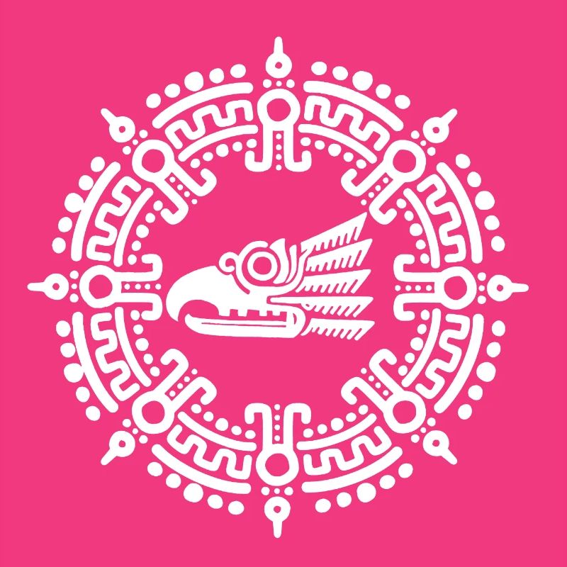 Symbole aztèque blanc