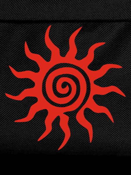 Spiral Red Sun