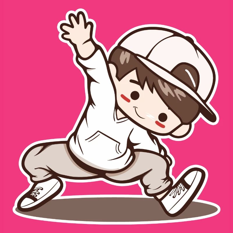 Petit garçon de breakdance