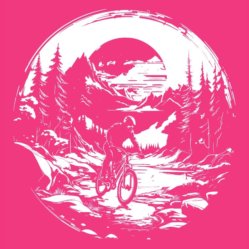 Mountain Biker Graphic