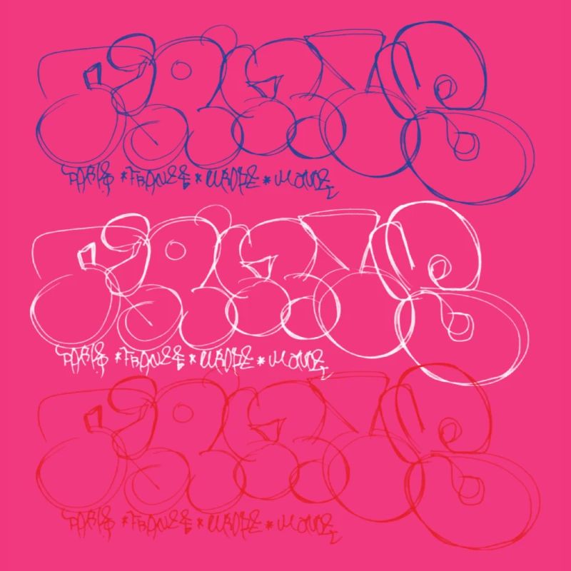 Graffiti Kunst Collage Print (Pariser Bubble Style