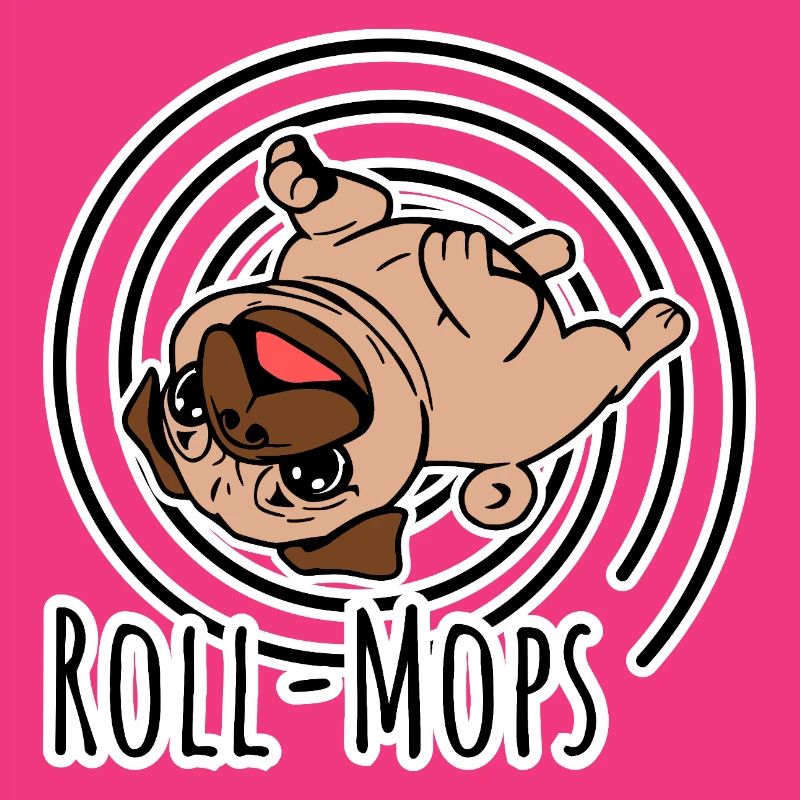Rollender Mops - Ein Roll-Mops