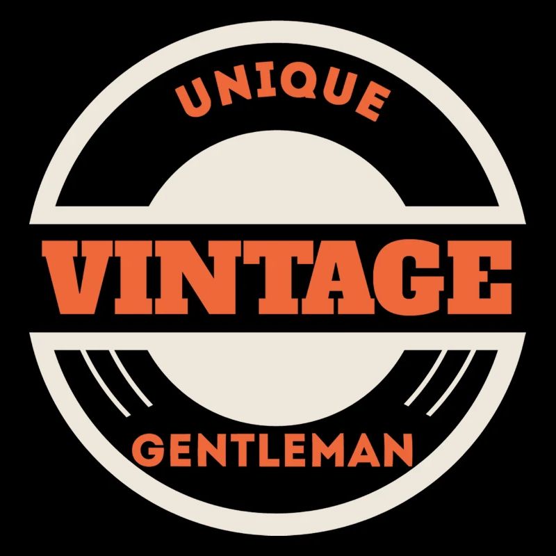 Unique Vintage Gentleman Badge