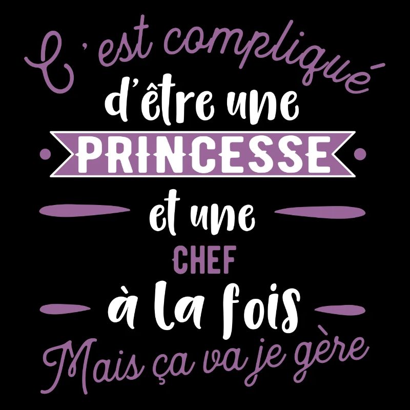 Princesse Chef cadeau métier