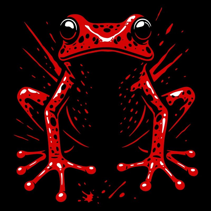 Frosch Erdbeerfrosch Roter Pfeilgiftfrosch