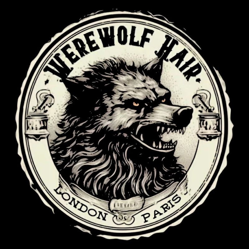 Werwolf Kopf Münzemblem