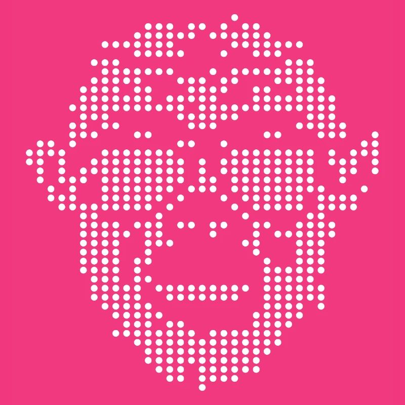 Monkey with Sunglass Pixel design