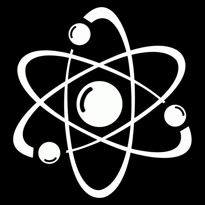 Atomic Model Line Art