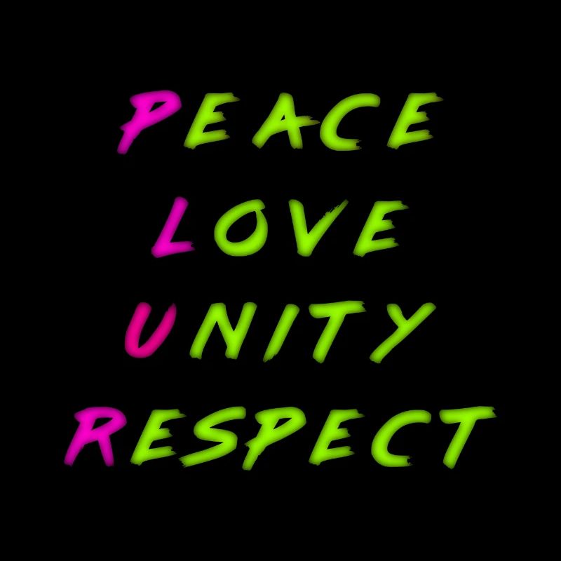 Peace Love Unity Plur P.L.U.R. marker combo
