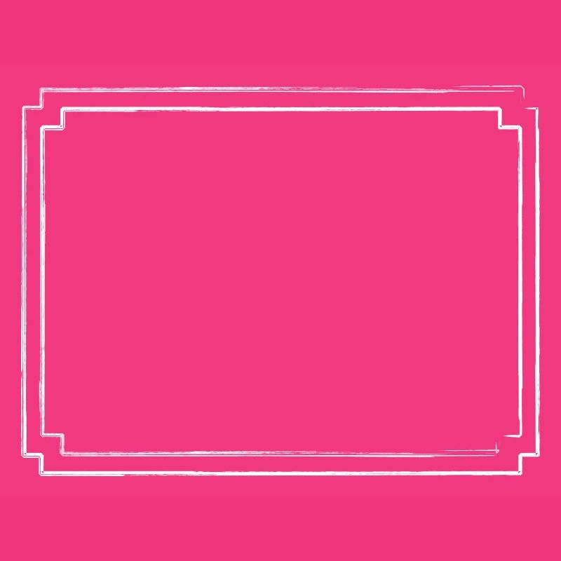 white frame with brushstroke border