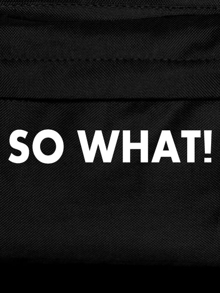 So what