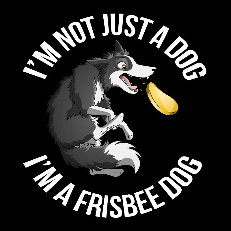 Ich bin ein Frisbee Dog - Border