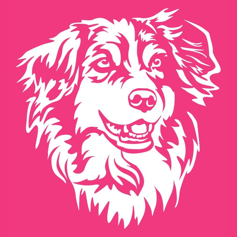 Australian Shepherd Kopf "Black Edition"