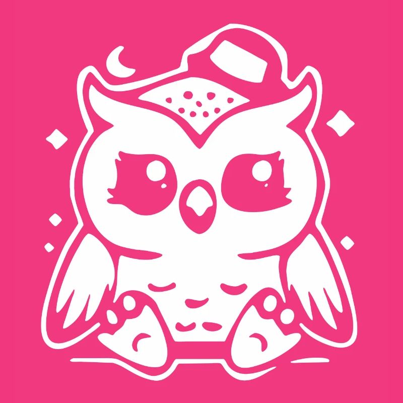 Niedliche Eulenfigur mit Hut