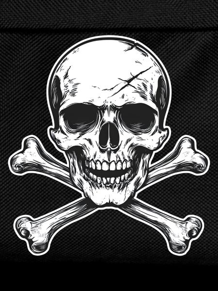 Skull and bone cross